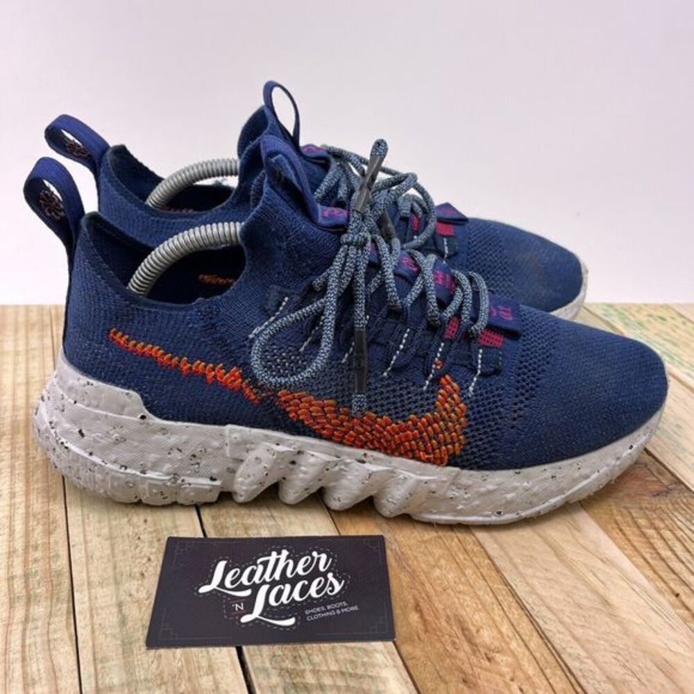 Nike Space Hippie 1 Shoes Mens Sz 8 Navy Orange Athletic Running DN0010-400‎
